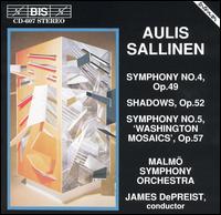 Aulis Sallinen: Symphony No. 4; Shadows; Symphony No. 5 "Washington Mosaics" von James DePreist