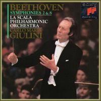 Beethoven: Symphonies Nos. 2 & 8 von Carlo Maria Giulini