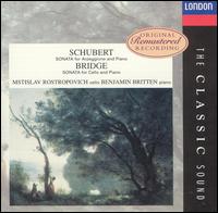 Schubert: Sonata for Arpeggione and Piano; Bridge: Sonata for Cello and Piano von Mstislav Rostropovich