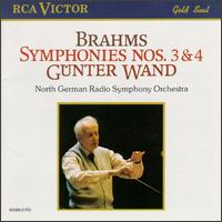 Johannes Brahms: Symphonies Nos. 3 & 4 von Günter Wand