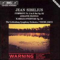 Jean Sibelius: Symphony No. 4; Andante Festivo; Karelia-Overture von Neeme Järvi