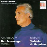 Stravinsky: Der Feuervogel; Britten: Sinfonia da Requiem von Rudolf Kempe