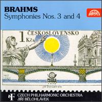 Johannes Brahms: Symphonies Nos. 3 And 4 von Jirí Belohlávek