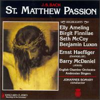 Bach: St. Matthew Passion (Highlights) von Johannes Somary