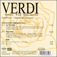 Verdi: Opera For Orchestra von Paul Freeman