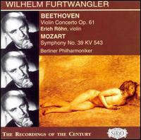 Beethoven: Violin Concerto; Mozart: Symphony No. 39 von Wilhelm Furtwängler