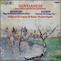 Hovhaness: Talin for Clarinet & Orchestra von Rome Chamber Orchestra