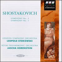 Dmitri Shostakovich: Symphonies Nos. 5 & 1 von Various Artists