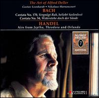 Bach: Cantata No. 170; Cantata No. 54; Handel: Airs from Jeptha, Theodora & Orlando von Alfred Deller