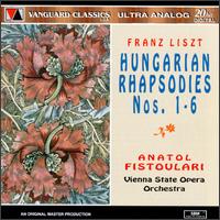 Franz Liszt: Six Hungarian Rhapsodies For Orchestra von Anatole Fistoulari