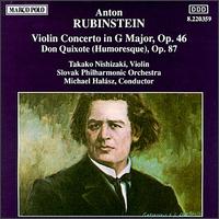 Rubinstein: Violin Concerto, Op. 46; Don Quixote, Op. 87 von Takako Nishizaki