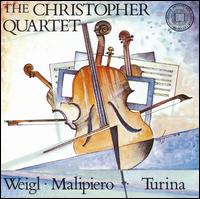 The Christopher Quartet plays Wiegl, Malipiero & Turina von Christopher Quartet