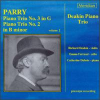 Parry: Piano Trio No.3 in G/Piano Trio No.2 in B minor/ Vol.2 von Various Artists