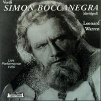 Verdi: Simon Boccanegra (abridged) von Leonard Warren