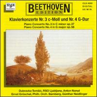 Beethoven: Piano Concertos Nos. 3 & 4 von Various Artists