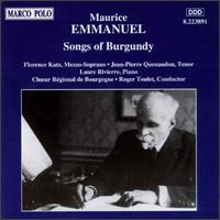 Emmanuel: Songs of Burgundy von Various Artists