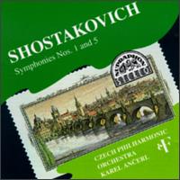 Shostakovich: Symphonies No.1 and No.5 von Karel Ancerl