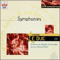 Duc: Symphonies Nos. 1, 2 & 3 von Various Artists