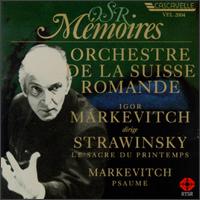 Strawinsky: Le Sacre Duprintemps/Markevitch: Psaume von Igor Markevitch