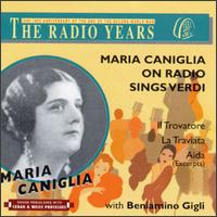 Maria Caniglia on Radio sings Verdi von Maria Caniglia