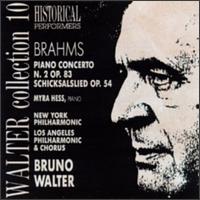 Brahms: Piano Concerto/Schicksalslied von Bruno Walter