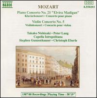 Mozart: Piano Concerto / Violin Concerto von Various Artists