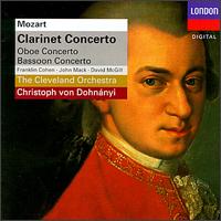 Mozart: Clarinet Concerto; Oboe Concerto; Bassoon Concerto von Christoph von Dohnányi