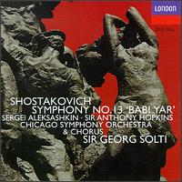 Dmitri Shostakovich: Symphony No. 13 "Babi Yar" von Georg Solti