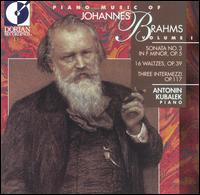 Piano Music of Johannes Brahms, Vol.1 von Antonin Kubalek