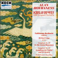 Alan Hovhaness: Symphony No. 46 "To The Green Mountains"; Symphony No. 39 for Guitar and Orchestra von Alan Hovhaness