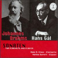 Brahms, Hans Gál: Sonaten für klarinette und klavier von Nerine Barrett