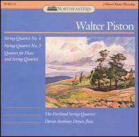 Walter Piston: String Quartets Nos. 4 & 5; Quintet for Flute and String Quartet von Portland String Quartet