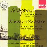 Alexander Glazounov: The Seasons; Nicolai Rimsky-Korsakov: Le Coq d'Or; Capriccio Espagnol von Roger Desormiere