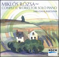 Rózsa: Complete Works for Solo Piano von Various Artists