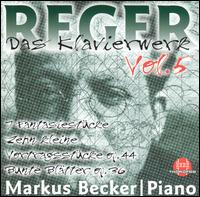 Reger:Piano Works Vol. 5 von Various Artists