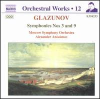 Glazunov: Symphonies 3 & 9 von Various Artists