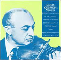 Historic Recordings of 20th Century American Works von Louis Kaufman