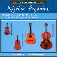 Paganini: Quartets Nos. 1, 9-13 for Violin, Viola, Guitar & Cello von Quartetto Paganini