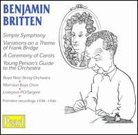 Benjamin Britten: Première recordings 1938-1946 von Various Artists