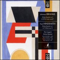 Brahms: String Quartet in Bf No3, Op67; Hindemith: String quartet No2 von Gaggini Strijkkwartet