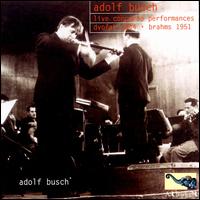 Dvorak/Brahms: Violin Concertos von Adolf Busch