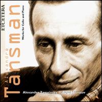 Tansman: Works for Cello & Piano von Various Artists