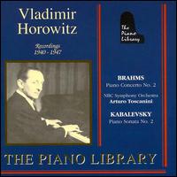 Brahms: Concerto for Piano and Orchestra No. 2; Dmitri Kabalevsky: Piano Sonate No. 2 von Vladimir Horowitz