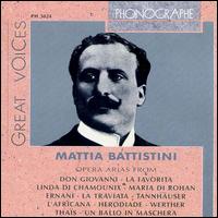 Great Voices: Mattia Battistini von Mattia Battistini