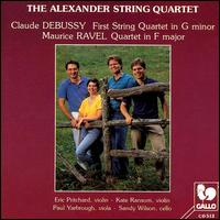 Claude Debussy: First String Quartet in G minor; Ravel: Quartet in F major von Alexander String Quartet