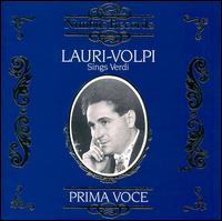 Lauri-Volpi sings Verdi von Giacomo Lauri-Volpi