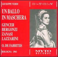 Verdi: Un Ballo in Maschera von Various Artists