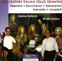 Eighteenth Century Italian Cello Sonatas von Andrea Noferini