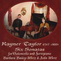 Taylor: Six Sonatas For Cello And Fortepiano von Various Artists