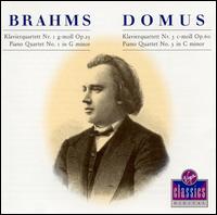 Brahms: Piano Quartets Nos. 1 & 3 von Domus Ensemble